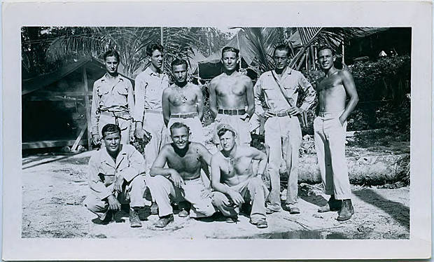 Elroy Gravelle and other U.S. Soldiers in New Guinea, WWII · heritage