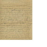 Letter from Clifford Walker to his parents on preparing for the Winter