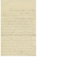 Letter from Melissa R. to her sister discussing Mary Walker's operation