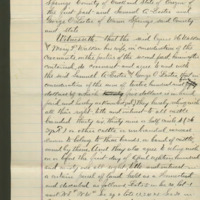 Bill of Sale for Cyrus Walker's cattle and farm in Warm Springs to Samuel A. Leslie and George O. Leslie