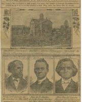 "Willamette University History Dates Back to Early Pioneer Days" news article in the Oregonian with handwritten notes by Cyrus Walker