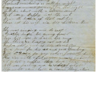 Poem titled "The Owl" and marriage announcement, once owned by Cyrus Walker