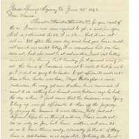 Letter from Cyrus Walker to his wife on a meeting between the new Indian Agent and the Native Americans of Warm Springs
