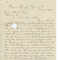 Letter from Cyrus Walker to Jason Wheeler regarding the purchase of some trees