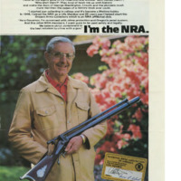 NRA advertisement featuring Atiyeh, a member