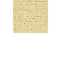 Letter from California Truman, the first white woman born in Californian, to Cyrus Walker