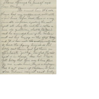 Letter from Cyrus Walker to his wife on the arrival of a new Indian Agent at Warm Springs and a reunion for original pioneers