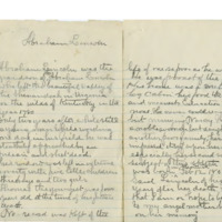 "Abraham Lincoln" handwritten article by Cyrus Walker for the Grand Prairie Grange