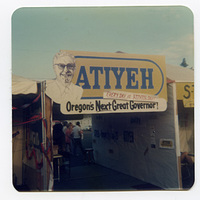 Atiyeh gubernatorial campaign booth