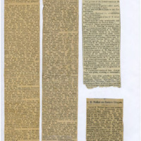 Four news articles written by Cyrus Walker on Oregon history in 1898