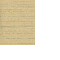 Letter from Mary Walker to her husband, Cyrus Walker, giving news about his parents, the farm, and their children