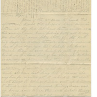 Letter from Mary Walker to her husband, Cyrus Walker, reporting on the health of her mother and the progress of her pregnancy