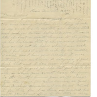 Letter from Mary Walker to her husband, Cyrus Walker, giving advice and making plans for the birth of their third child