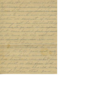 Letter and typed transcription from Mary Walker to her husband, Cyrus Walker, reporting bad weather, problems with her hired hands, and money troubles