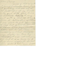 Letter from Mary Walker to her husband, Cyrus Walker, after a bad day