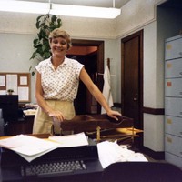 Woman at desk 