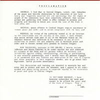 Unsigned Rajneesh proclamation