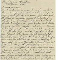 Letter from Jim Rost to Cyrus Walker on a lease of land