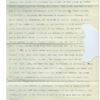 Court transcript of Cyrus Walker's sworn statement defending Indian Agent William W. Dougherty, recounting finances and work at Warm Springs