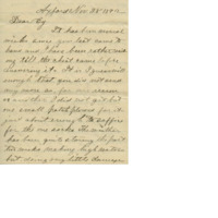 Letter from Marcus Walker to his brother Cyrus Walker on politics and religion, particularly the 1892 presidential election