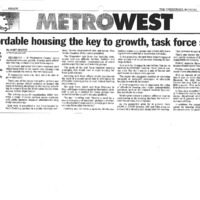 "Affordable housing the key to growth, task force says" news article 