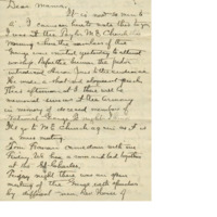 Letter from Cyrus Walker to his wife detailing his trip to Portland, Oregon
