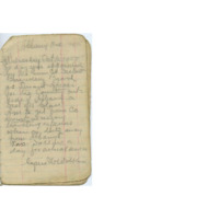 Schedules and accounts from Cyrus Walker's notebook