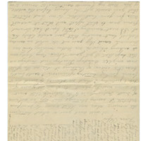Letter from Mary Walker to her husband, Cyrus Walker, asking when he'll be home and discussing her pregnancy